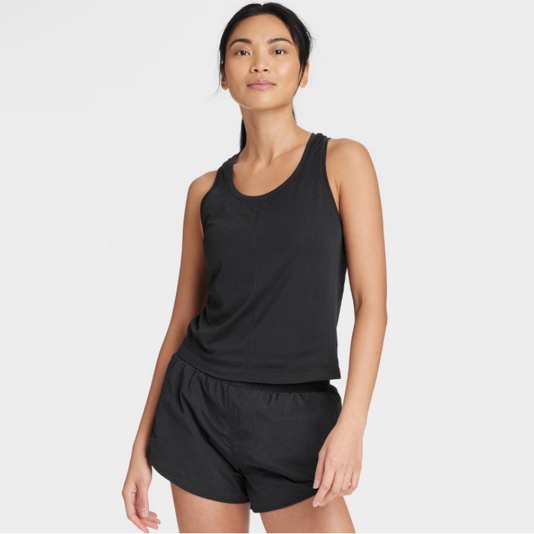 New Women's Seamless Tank Top - All In Motion Black Small